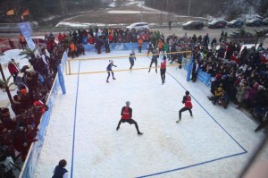 Snow volleyball